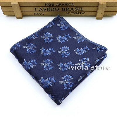 Divat Virágos Jacquard Kék Rózsaszín Piros Poliészter Férfi Alkalmi zseb négyzet Esküvői Patry Öltöny Ruha Zsebkendő Hankies Kiegészítő