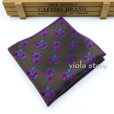 Divat Virágos Jacquard Kék Rózsaszín Piros Poliészter Férfi Alkalmi zseb négyzet Esküvői Patry Öltöny Ruha Zsebkendő Hankies Kiegészítő