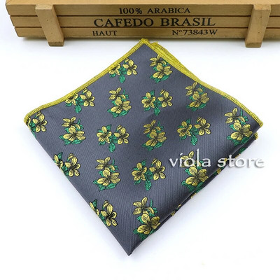 Divat Virágos Jacquard Kék Rózsaszín Piros Poliészter Férfi Alkalmi zseb négyzet Esküvői Patry Öltöny Ruha Zsebkendő Hankies Kiegészítő