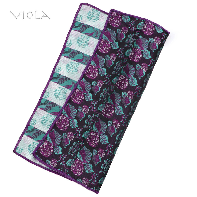 Divat Virágos Jacquard Kék Rózsaszín Piros Poliészter Férfi Alkalmi zseb négyzet Esküvői Patry Öltöny Ruha Zsebkendő Hankies Kiegészítő