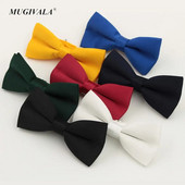 Hot Sale 16 Jednobojne modne leptir mašne za muškarce Crveno plava leptir leptir leptir kravata Gravata crna mašna