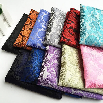 Uus klassikaline Paisley lilledega hulgimüük Vintage Fashion Party Kvaliteetne meeste taskurätik Groomsmen Men Pocket Square Hanky