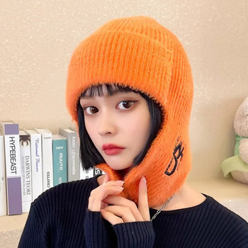 Winter Hat Keep Warm Bomber Hat Women Winter Aviator Trooper Velvet Warm Ear Protection Beanies Russian For Women Earflap Caps