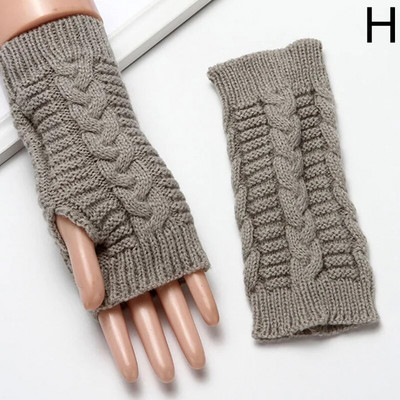 Ženske zimske rukavice od meke tople vune za pletenje ruku kratke tople rukavice bez prstiju Handschoenen Unisex Guantes