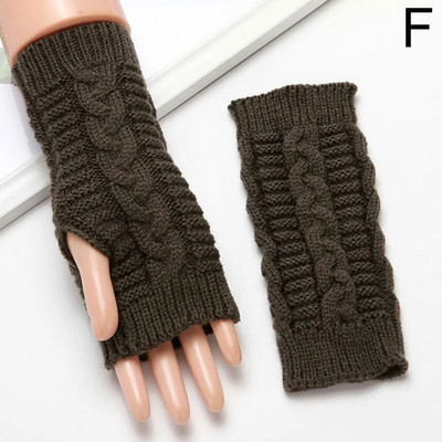 Ženske zimske rukavice od meke tople vune za pletenje ruku kratke tople rukavice bez prstiju Handschoenen Unisex Guantes