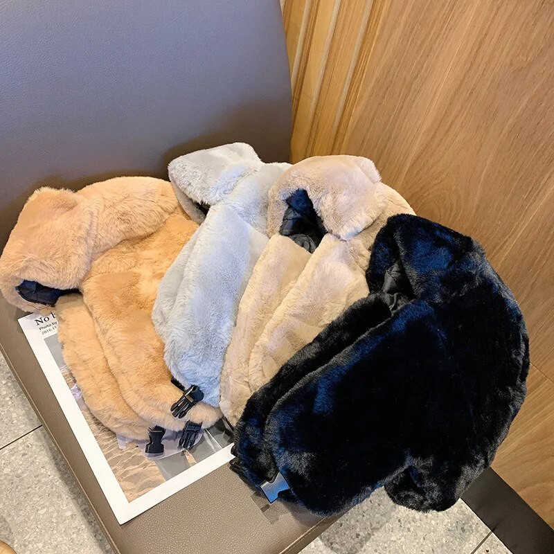 Sieviešu ziemas biezināta silta beanie krievu cepures korejiešu modes Ushanka Earflap pilot cepure Sieviešu tendence Bomber cepure regulējama