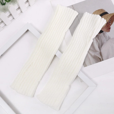 Pikad sõrmedeta kindad naistele labakindad talvekäesoojendaja silmkoelised varrukad Mood vabaaja pehmed tüdrukute riided punk gooti kindad