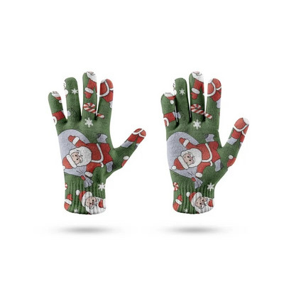 Nove rukavice s grafitima s ekranom osjetljivim na dodir Modne ženske pletene rukavice s punim prstima Muške zimske božićne rukavice Handschuhe