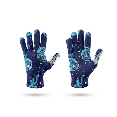 Nove rukavice s grafitima s ekranom osjetljivim na dodir Modne ženske pletene rukavice s punim prstima Muške zimske božićne rukavice Handschuhe