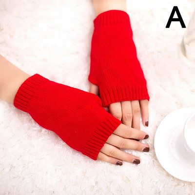 Elegantne ženske zimske pletene rukavice bez prstiju, kratke rukavice, tople rukavice, grijač za ruke, elastične rukavice bez prstiju, poluprsti