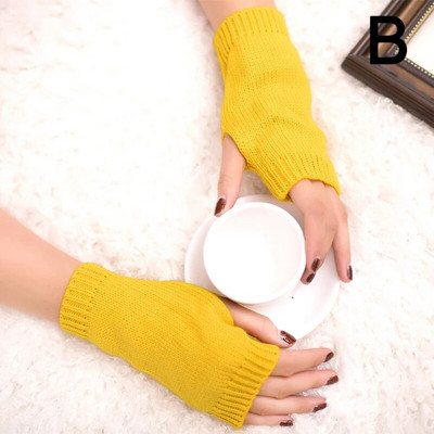 Elegantne ženske zimske pletene rukavice bez prstiju, kratke rukavice, tople rukavice, grijač za ruke, elastične rukavice bez prstiju, poluprsti