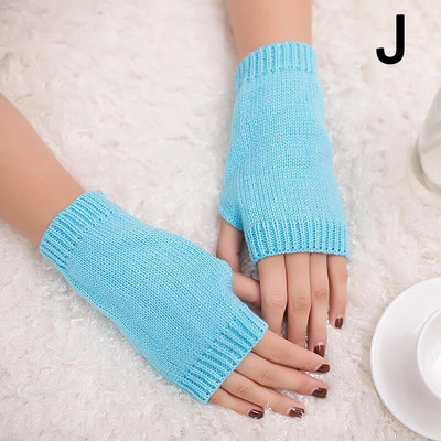 Elegantne ženske zimske pletene rukavice bez prstiju, kratke rukavice, tople rukavice, grijač za ruke, elastične rukavice bez prstiju, poluprsti