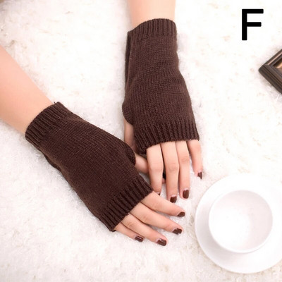 Elegantne ženske zimske pletene rukavice bez prstiju, kratke rukavice, tople rukavice, grijač za ruke, elastične rukavice bez prstiju, poluprsti