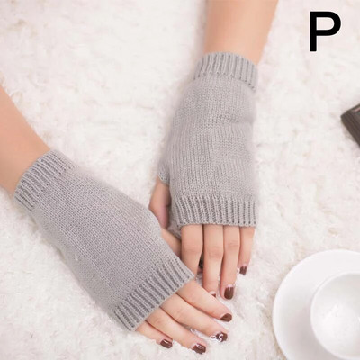 Elegantne ženske zimske pletene rukavice bez prstiju, kratke rukavice, tople rukavice, grijač za ruke, elastične rukavice bez prstiju, poluprsti