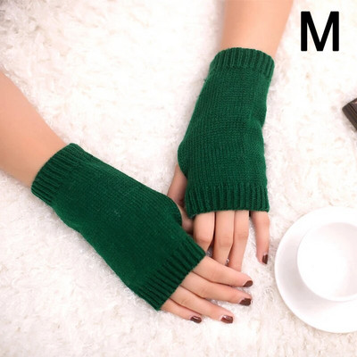Elegantne ženske zimske pletene rukavice bez prstiju, kratke rukavice, tople rukavice, grijač za ruke, elastične rukavice bez prstiju, poluprsti