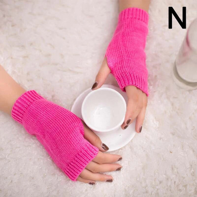 Elegantne ženske zimske pletene rukavice bez prstiju, kratke rukavice, tople rukavice, grijač za ruke, elastične rukavice bez prstiju, poluprsti