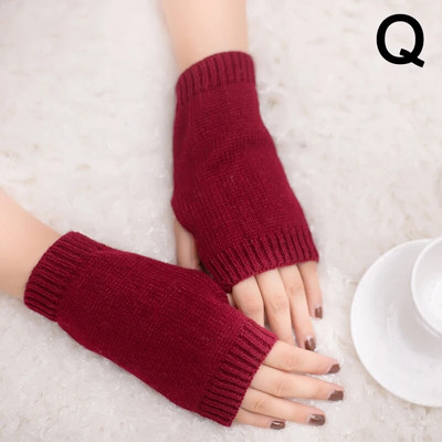 Elegantne ženske zimske pletene rukavice bez prstiju, kratke rukavice, tople rukavice, grijač za ruke, elastične rukavice bez prstiju, poluprsti