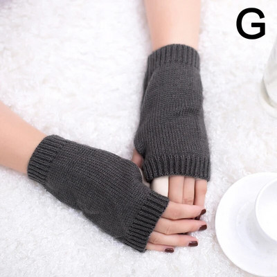 Elegantne ženske zimske pletene rukavice bez prstiju, kratke rukavice, tople rukavice, grijač za ruke, elastične rukavice bez prstiju, poluprsti