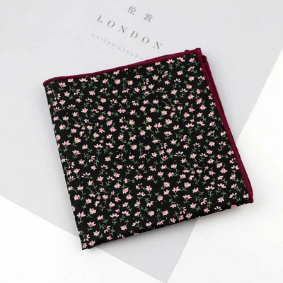 100% pamuk otisnuta maramica od meke tkanine cvjetni rupčić za muškarce s džepnim kvadratom moderan poklon dodaci za večeru za zabavu visoke kvalitete