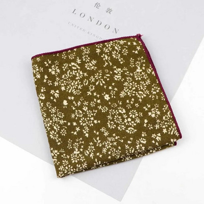 100% pamuk otisnuta maramica od meke tkanine cvjetni rupčić za muškarce s džepnim kvadratom moderan poklon dodaci za večeru za zabavu visoke kvalitete