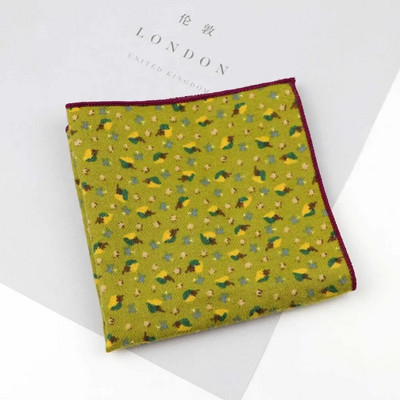 100% pamuk otisnuta maramica od meke tkanine cvjetni rupčić za muškarce s džepnim kvadratom moderan poklon dodaci za večeru za zabavu visoke kvalitete