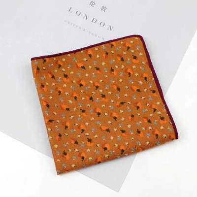 100% pamuk otisnuta maramica od meke tkanine cvjetni rupčić za muškarce s džepnim kvadratom moderan poklon dodaci za večeru za zabavu visoke kvalitete