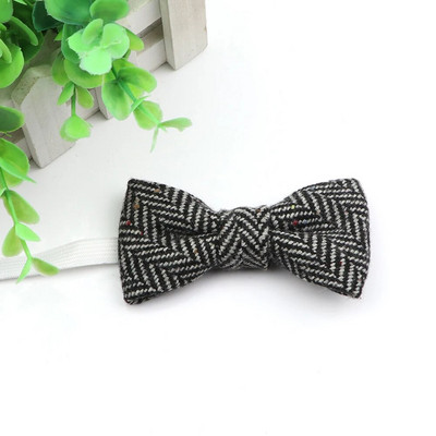 Novi stil dječje vunene leptir-mašne za dječake. Poslovna leptir-mašna za bebe, dijete, leptir, jednobojna kravata, uniseks leptir-kravata u engleskom stilu