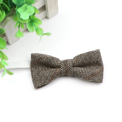 Novi stil dječje vunene leptir-mašne za dječake. Poslovna leptir-mašna za bebe, dijete, leptir, jednobojna kravata, uniseks leptir-kravata u engleskom stilu