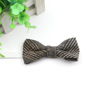 Novi stil dječje vunene leptir-mašne za dječake. Poslovna leptir-mašna za bebe, dijete, leptir, jednobojna kravata, uniseks leptir-kravata u engleskom stilu