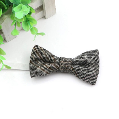 Novi stil dječje vunene leptir-mašne za dječake. Poslovna leptir-mašna za bebe, dijete, leptir, jednobojna kravata, uniseks leptir-kravata u engleskom stilu