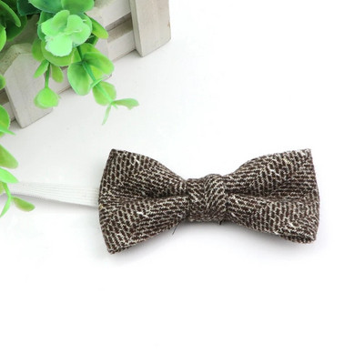 Novi stil dječje vunene leptir-mašne za dječake. Poslovna leptir-mašna za bebe, dijete, leptir, jednobojna kravata, uniseks leptir-kravata u engleskom stilu