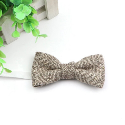 Novi stil dječje vunene leptir-mašne za dječake. Poslovna leptir-mašna za bebe, dijete, leptir, jednobojna kravata, uniseks leptir-kravata u engleskom stilu