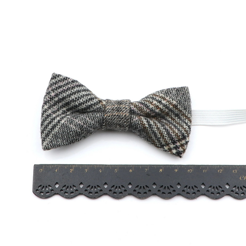 Novi stil dječje vunene leptir-mašne za dječake. Poslovna leptir-mašna za bebe, dijete, leptir, jednobojna kravata, uniseks leptir-kravata u engleskom stilu