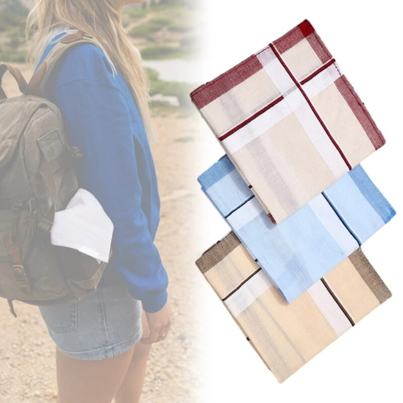 Kabatas lakatiņš kāzu ballītei Svītrains Hankies vīram tētim vectēvam