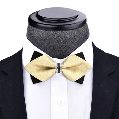 1 részes csokornyakkendő Bling kristály fém dekoráció éles sarkok pillangó csomó férfi kiegészítők esküvői parti bankett klub üzlet