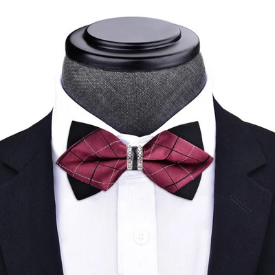 1 részes csokornyakkendő Bling kristály fém dekoráció éles sarkok pillangó csomó férfi kiegészítők esküvői parti bankett klub üzlet