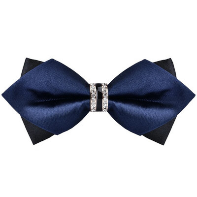 1 részes csokornyakkendő Bling kristály fém dekoráció éles sarkok pillangó csomó férfi kiegészítők esküvői parti bankett klub üzlet