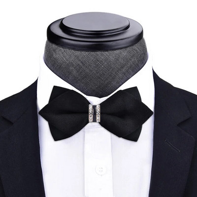 1 részes csokornyakkendő Bling kristály fém dekoráció éles sarkok pillangó csomó férfi kiegészítők esküvői parti bankett klub üzlet