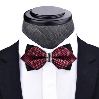 1 részes csokornyakkendő Bling kristály fém dekoráció éles sarkok pillangó csomó férfi kiegészítők esküvői parti bankett klub üzlet