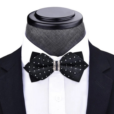 1 részes csokornyakkendő Bling kristály fém dekoráció éles sarkok pillangó csomó férfi kiegészítők esküvői parti bankett klub üzlet
