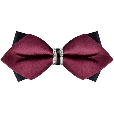 1 részes csokornyakkendő Bling kristály fém dekoráció éles sarkok pillangó csomó férfi kiegészítők esküvői parti bankett klub üzlet