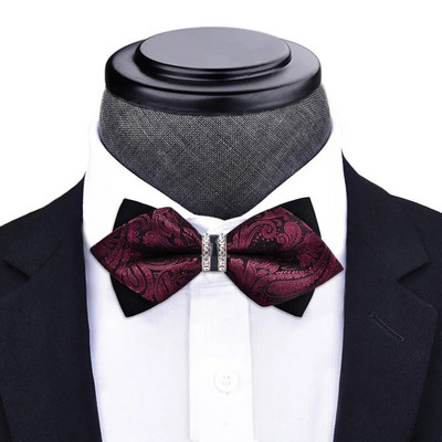 1 részes csokornyakkendő Bling kristály fém dekoráció éles sarkok pillangó csomó férfi kiegészítők esküvői parti bankett klub üzlet