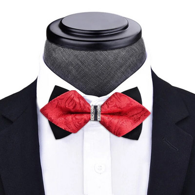 1 részes csokornyakkendő Bling kristály fém dekoráció éles sarkok pillangó csomó férfi kiegészítők esküvői parti bankett klub üzlet