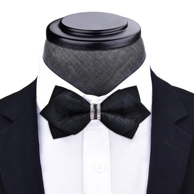 1 részes csokornyakkendő Bling kristály fém dekoráció éles sarkok pillangó csomó férfi kiegészítők esküvői parti bankett klub üzlet