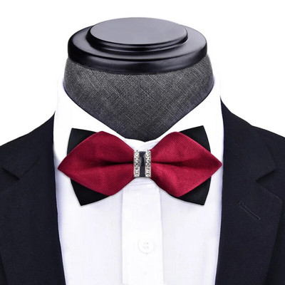 1 részes csokornyakkendő Bling kristály fém dekoráció éles sarkok pillangó csomó férfi kiegészítők esküvői parti bankett klub üzlet