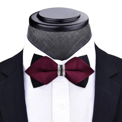 1 részes csokornyakkendő Bling kristály fém dekoráció éles sarkok pillangó csomó férfi kiegészítők esküvői parti bankett klub üzlet