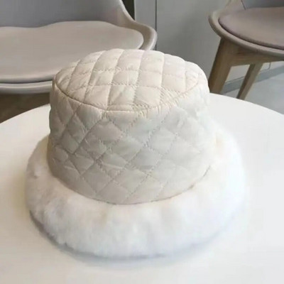 Zimska krznena kapa s kantom za žene Modna topla ribarska kapa od debljeg pliša Ležerna ravna kapa za umivaonik Kapa za putovanja na otvorenom