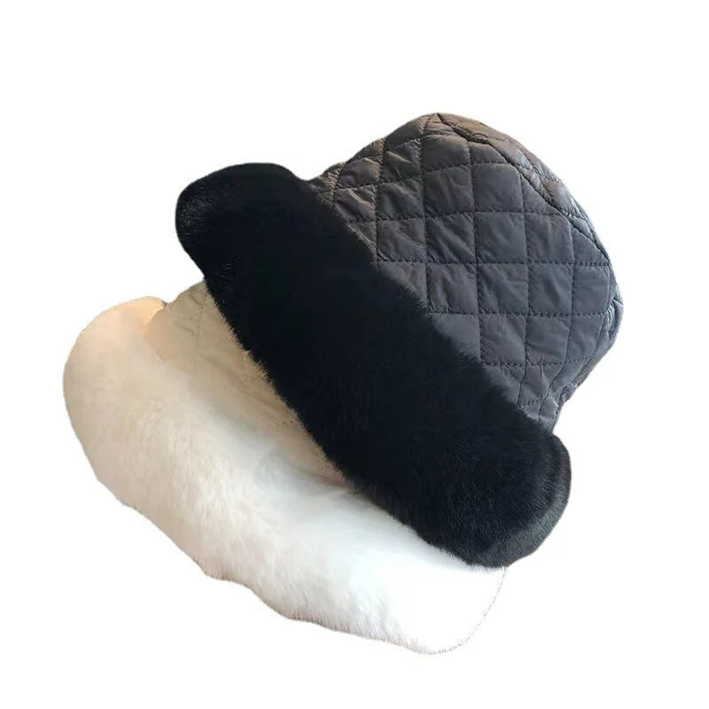 Zimska krznena kapa s kantom za žene Modna topla ribarska kapa od debljeg pliša Ležerna ravna kapa za umivaonik Kapa za putovanja na otvorenom