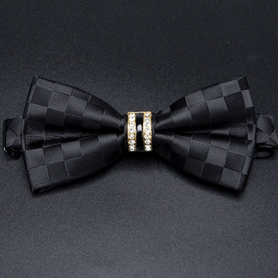 Vīriešu svītru grezna tauriņa kaklasaite Formāla biznesa kāzu ballīte melna tauriņš vīriešu kleita krekls Aksesuāri Dāvanas vīriešiem Kaklasaites