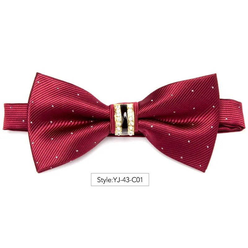 Vīriešu svītru grezna tauriņa kaklasaite Formāla biznesa kāzu ballīte melna tauriņš vīriešu kleita krekls Aksesuāri Dāvanas vīriešiem Kaklasaites